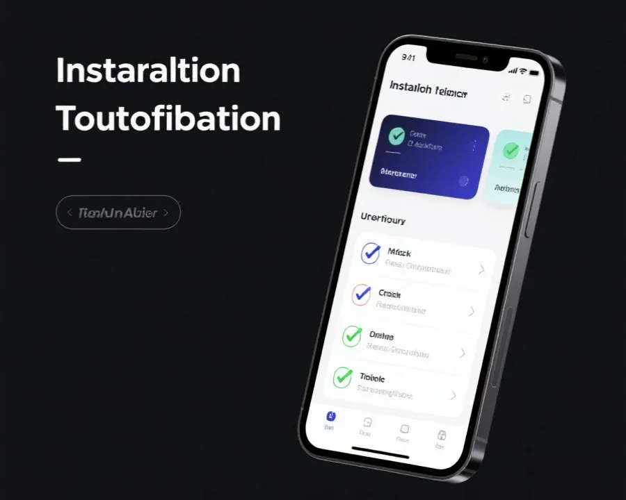 APP安装教程示意图
